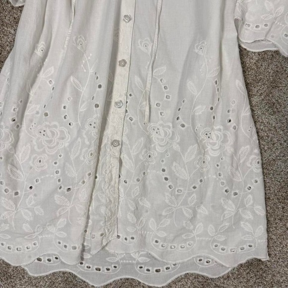 100% Cotton Italian Ayfëe Lace Cover Up Dress - Picture 3 of 8